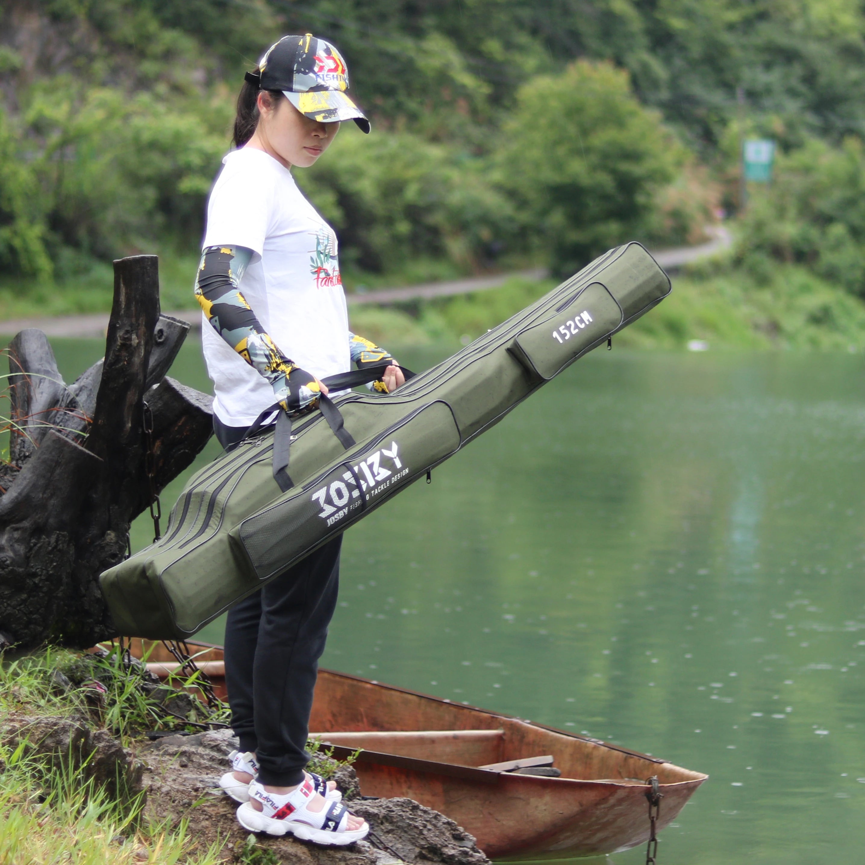 Foldable Fishing Rod & Reel Storage Bag (122/152/182cm)