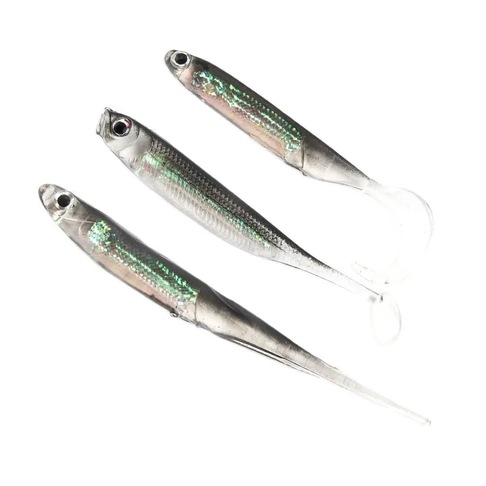 5pcs Soft T-Tail Fishing Lures (7cm/7.5cm)