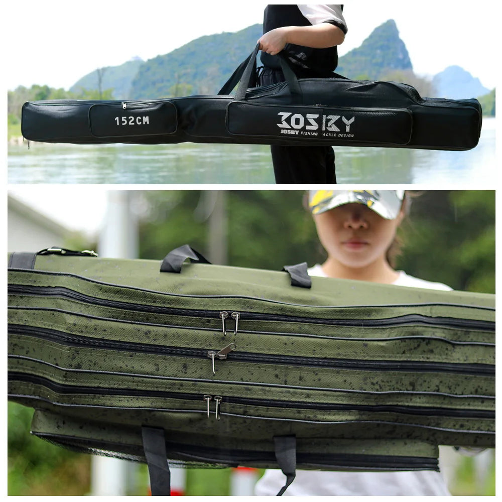 Foldable Fishing Rod & Reel Storage Bag (122/152/182cm)