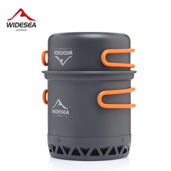 Widesea Camping Cookware Set – Lightweight Pots, Kettle & Tableware