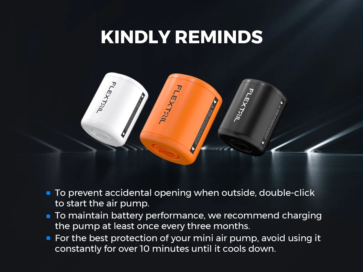FLEXTAIL TINY PUMP 2 / 2X – Ultra-Portable Electric Air Pump