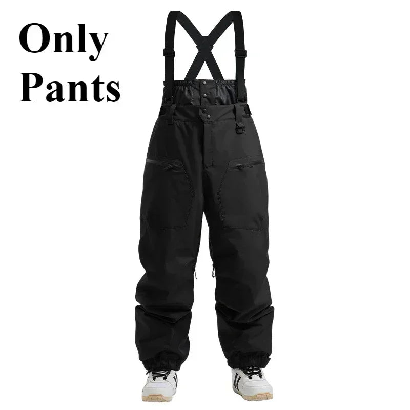 Waterproof Ski & Snow Overalls with Suspenders