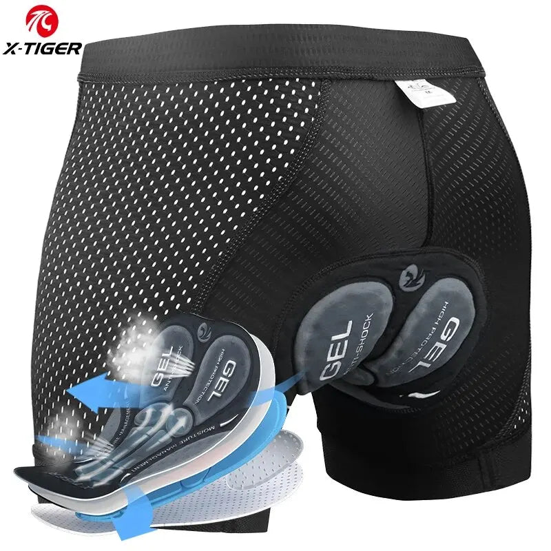 X-TIGER 5D Padded Cycling Underwear Shorts