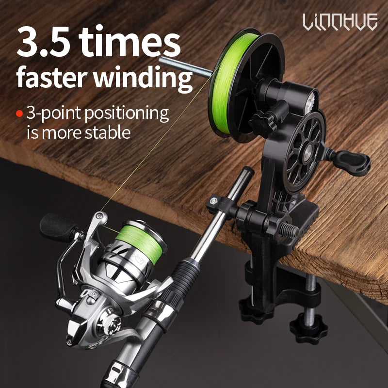 LINNHUE Lightweight Fishing Line Winder with Durable Spooler Tool