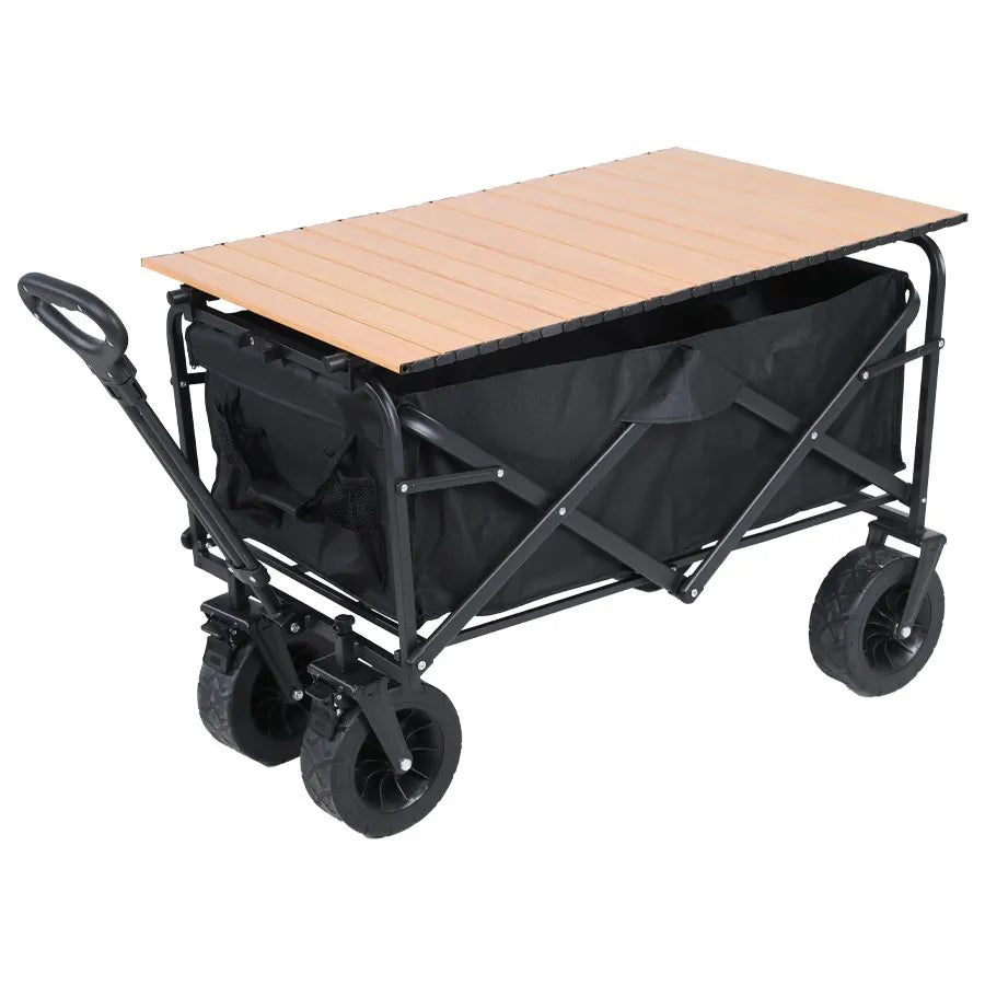 Heavy-Duty Collapsible Folding Utility Wagon for Beach & Camping