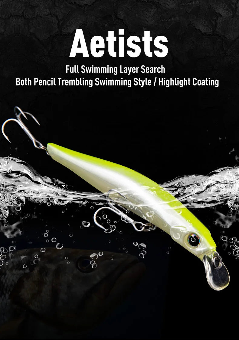 Artist FR Silence Sinking Minnow – High-Quality Hard Baits for Sea Bass & More