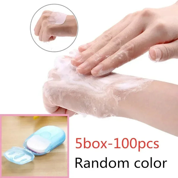 Portable Soap Paper Sheets for Travel & Camping
