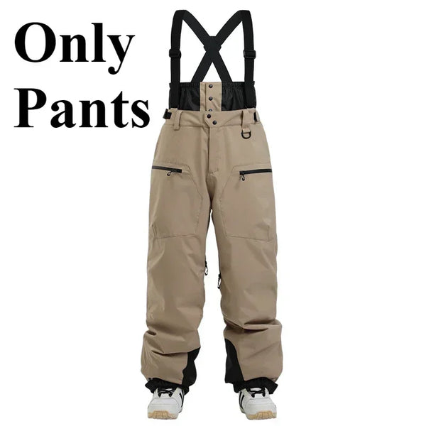 Waterproof Ski & Snow Overalls with Suspenders