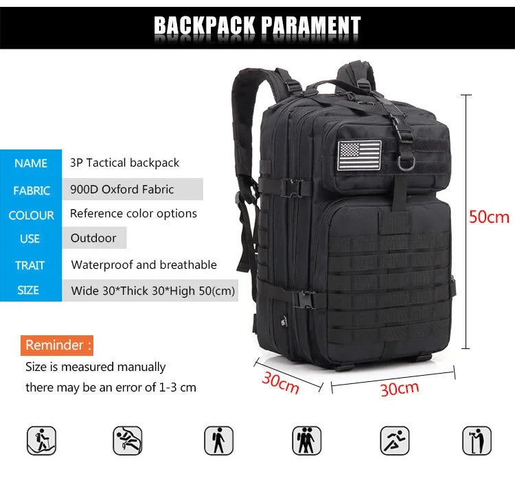 30L/50L Tactical MOLLE Backpack