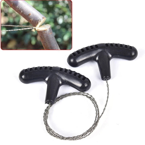 Portable Stainless-Steel Survival Wire Saw for Camping
