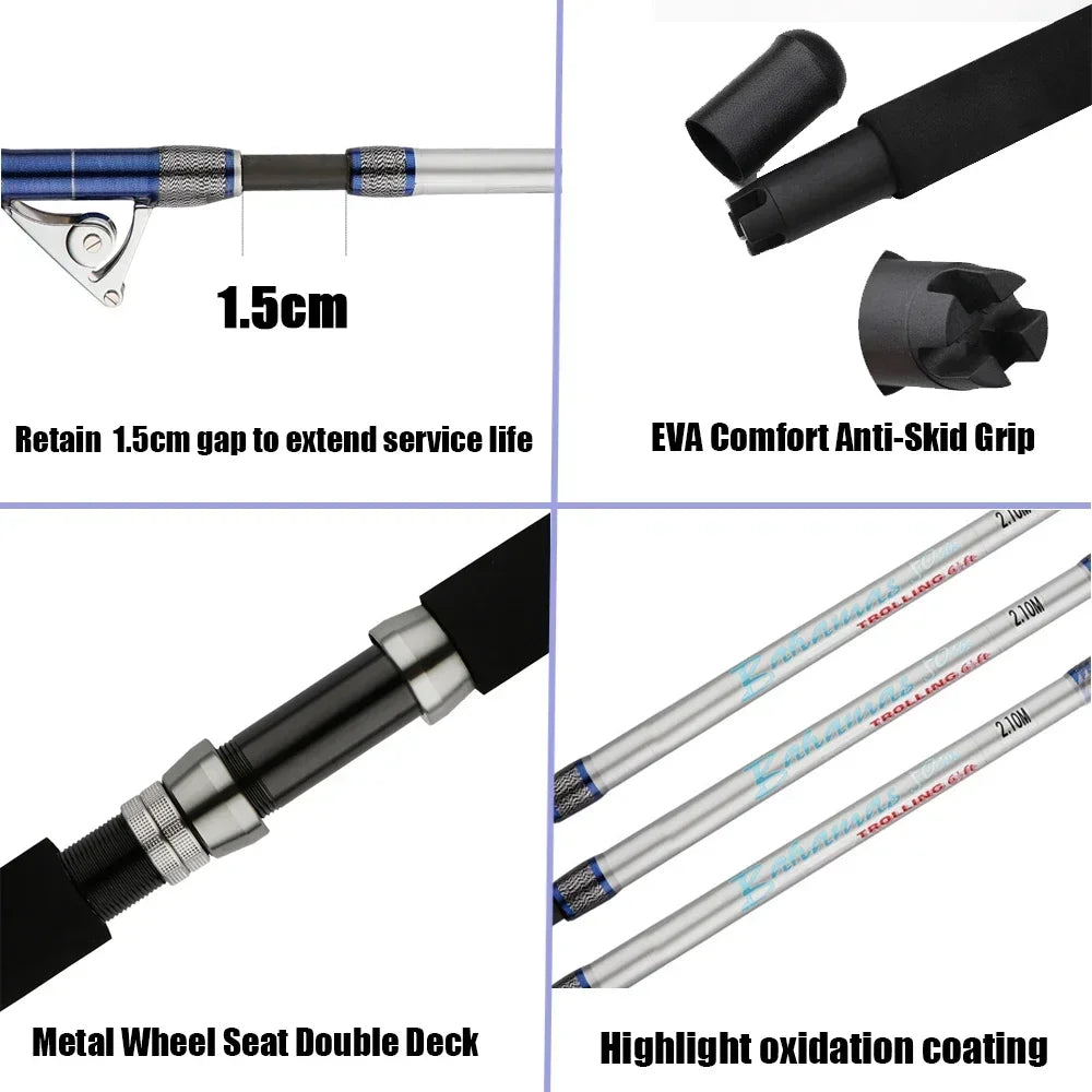 Saltwater Spinning Big Game Fishing Rod – Built for Power & Performance