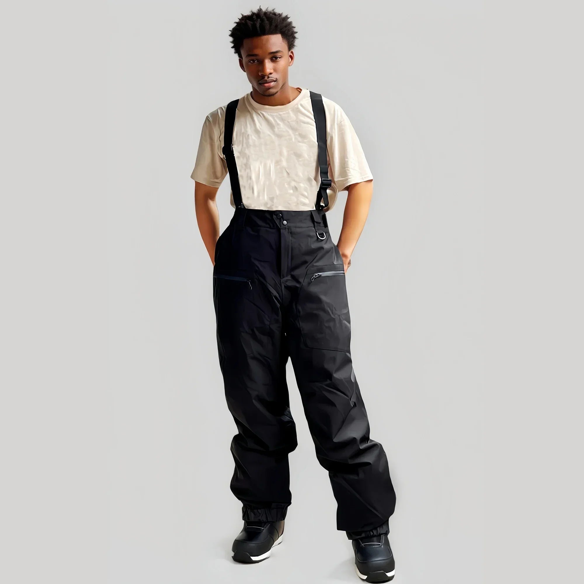 Waterproof Ski & Snow Overalls with Suspenders