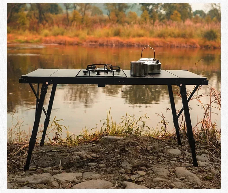 MOUNTAINHIKER Folding Wood Camping Table