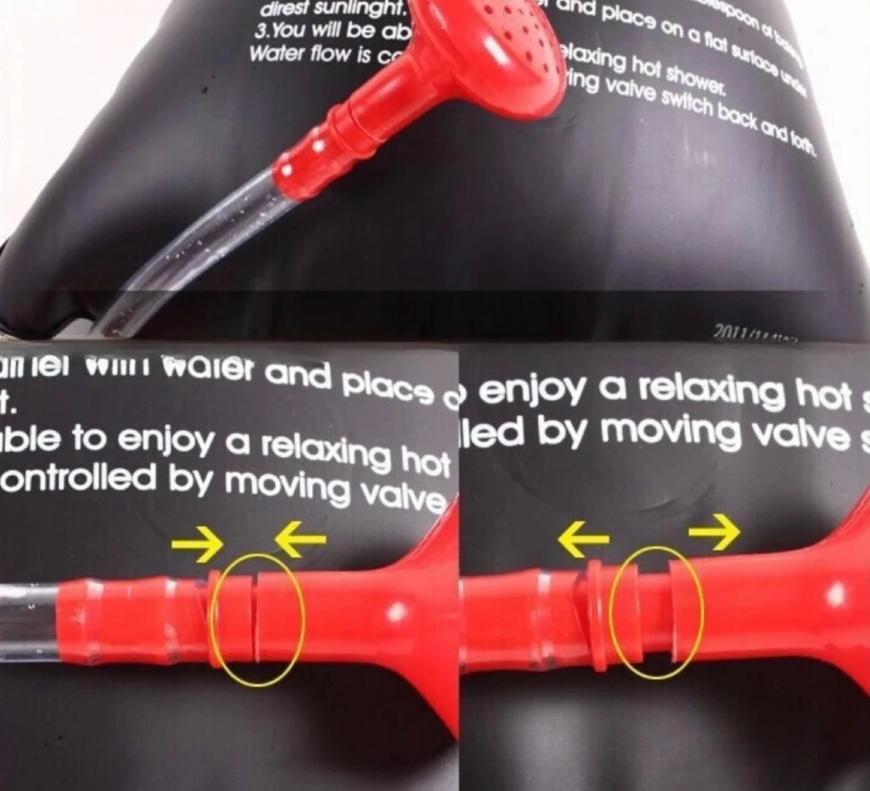 Foldable Solar Shower Bag for Camping (20/40L)