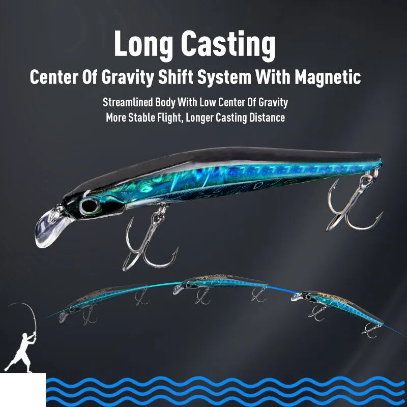 Artist FR Silence Sinking Minnow – High-Quality Hard Baits for Sea Bass & More