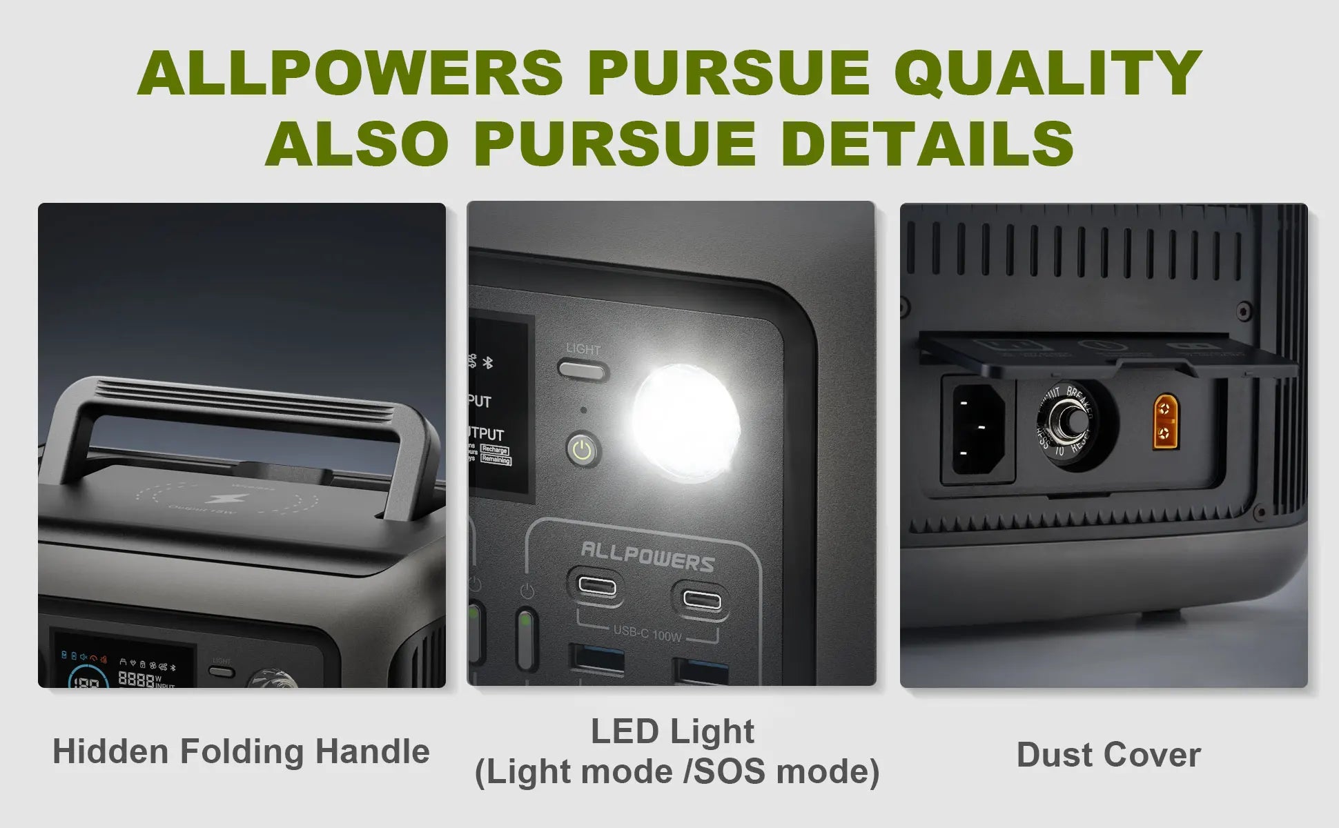 ALLPOWERS R600 Portable Power Station with 299Wh LiFePO4 Battery