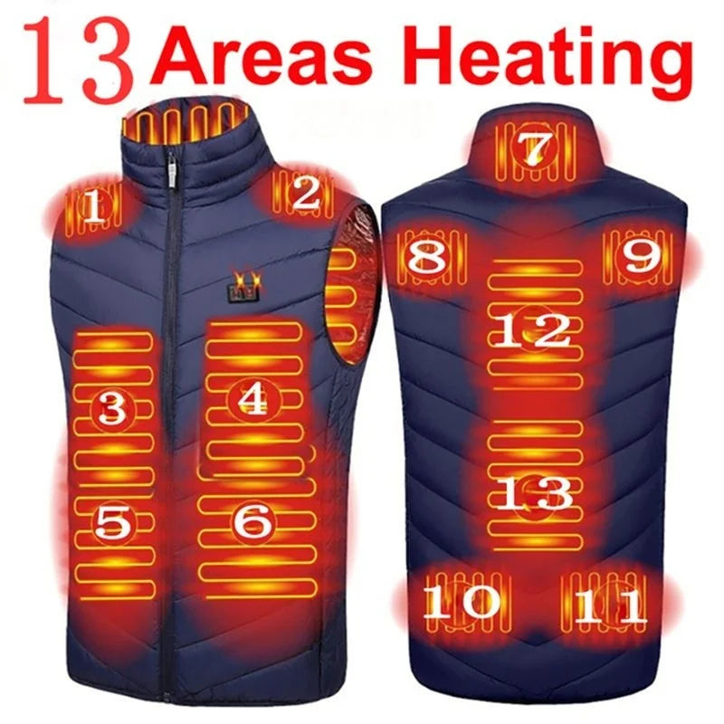 USB Heating Jacket for Men & Women (9/13/17 Zone)
