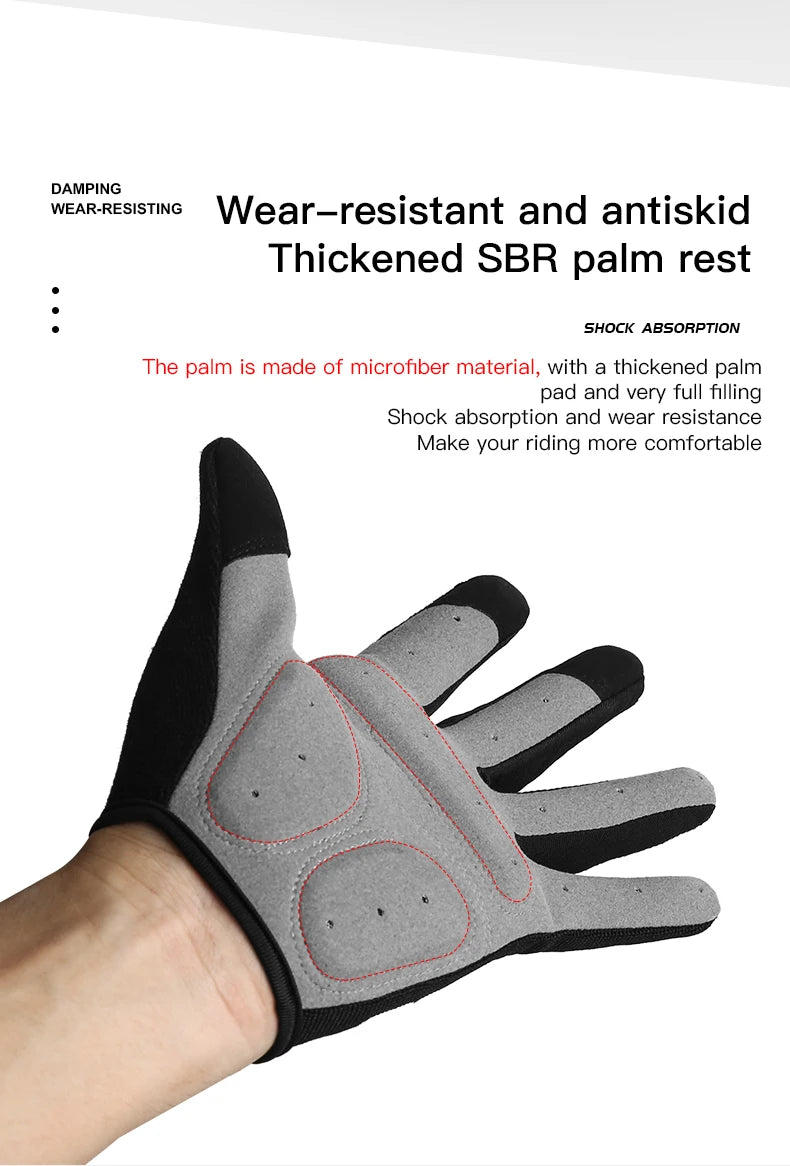MTB Long Finger Cycling Gloves for Autumn & Winter