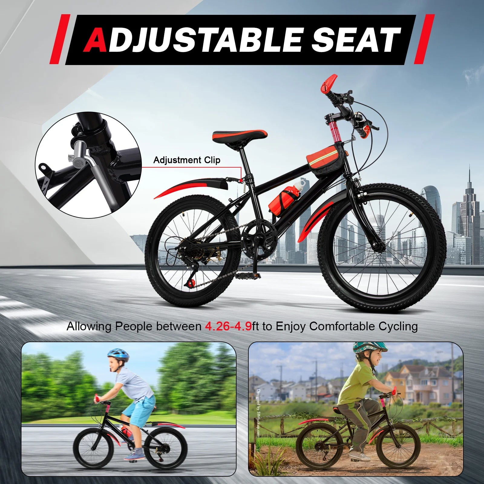 20-Inch Kids’ Mountain Bike – Durable, Adjustable & Built for Adventure