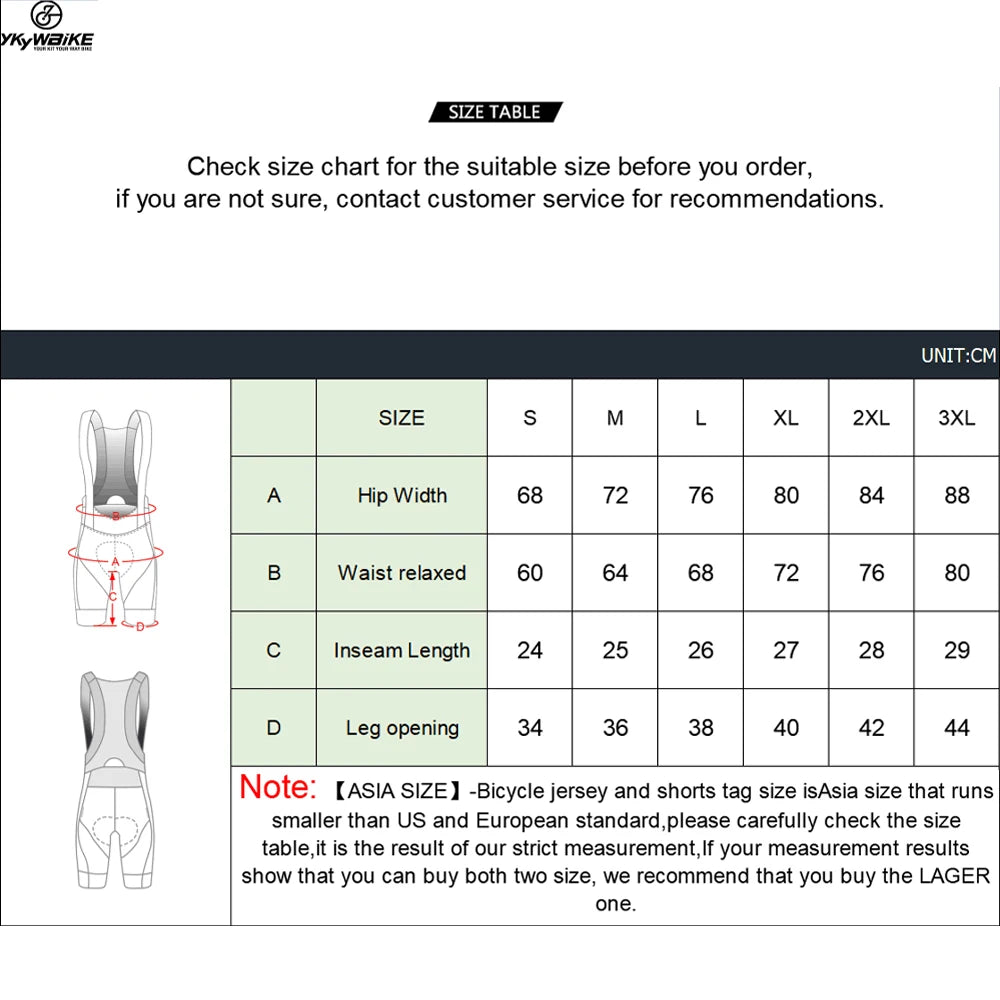 YKYWBIKE Cycling Bib Shorts for Men