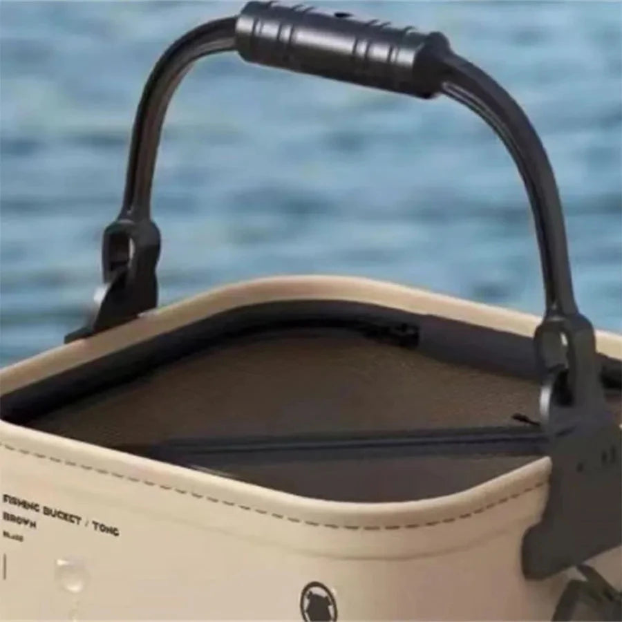 Foldable Portable EVA Fishing Bucket with Rope