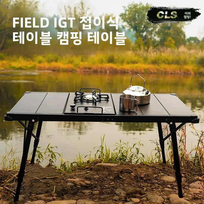 MOUNTAINHIKER Folding Wood Camping Table