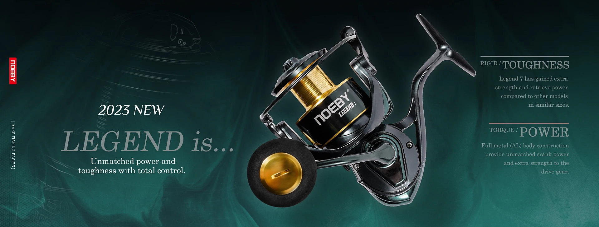 Noeby Spinning Fishing Reel 2500 3000 4000 5000 6000 8000 10000 Max Drag 25kg Aluminum Saltwater Spinning Fishing Reels