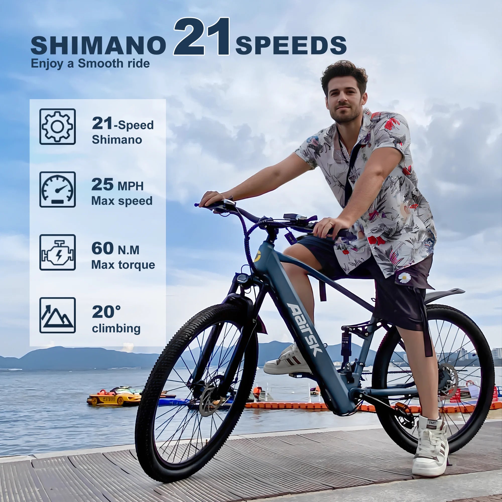 750W Adults Electric Bike – Powerful, Versatile & Built for City and Mountain Rides