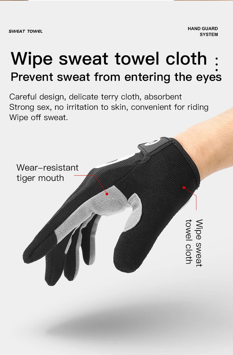 MTB Long Finger Cycling Gloves for Autumn & Winter