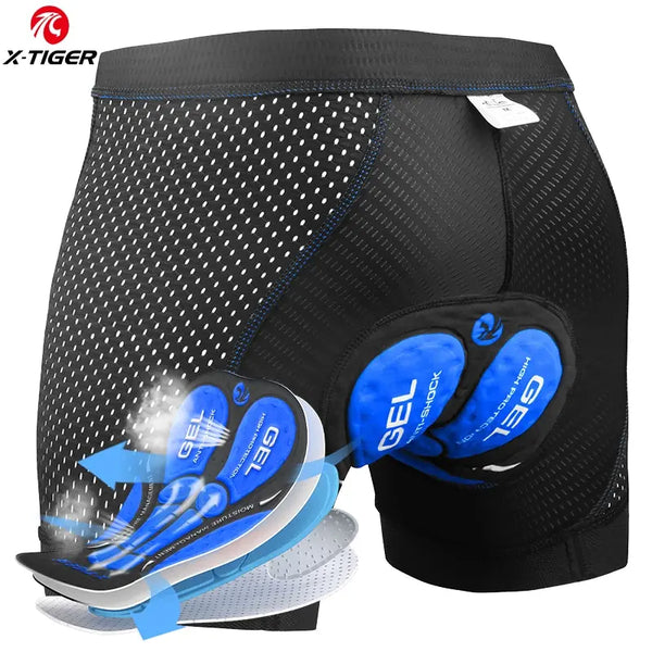 X-TIGER 5D Padded Cycling Underwear Shorts