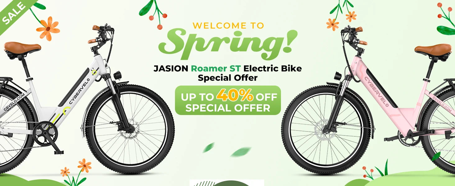 CYBERVELO 1000W Peak Electric Bike – Long Range & High Performance for Adults