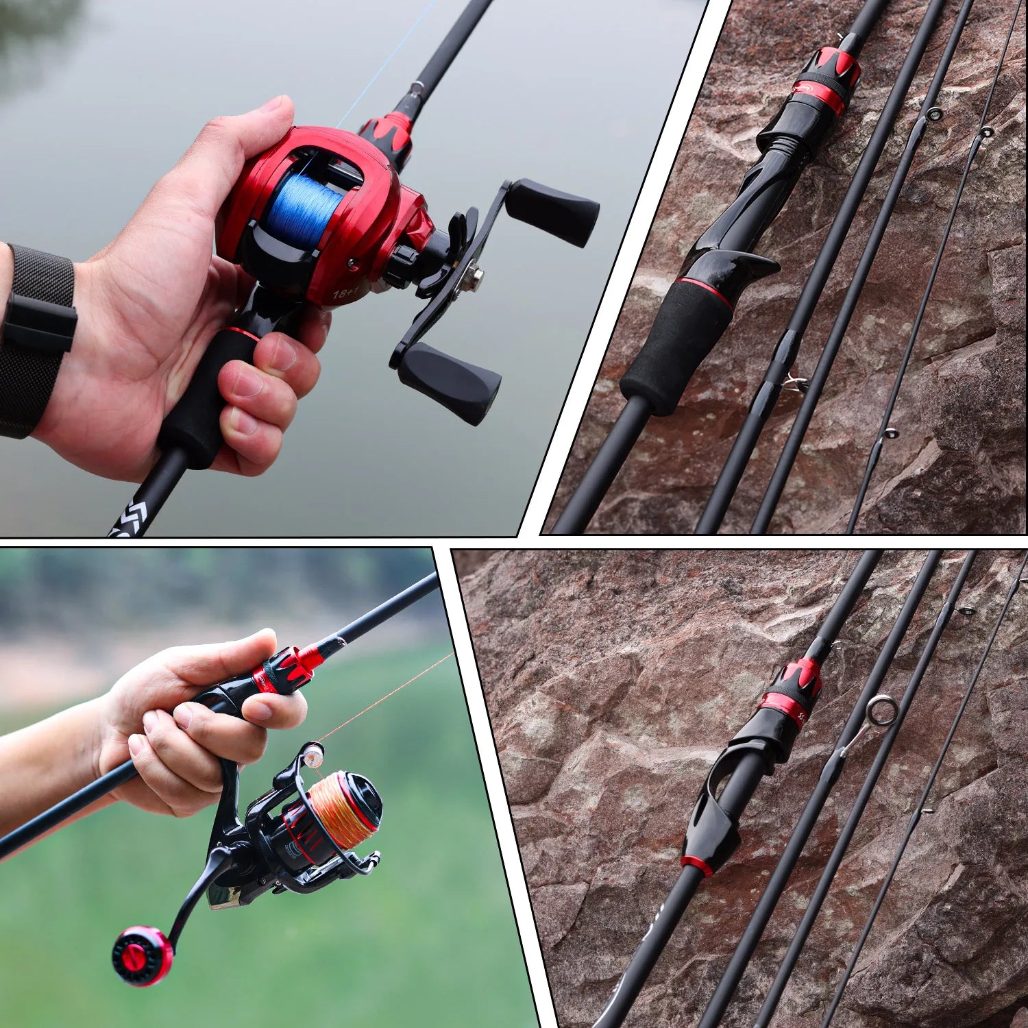 Sougayilang 2.1m Ultralight Carbon Fiber Casting/Spinning Rod