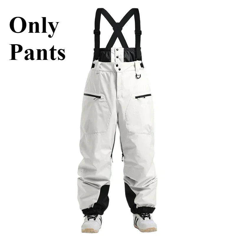 Waterproof Ski & Snow Overalls with Suspenders