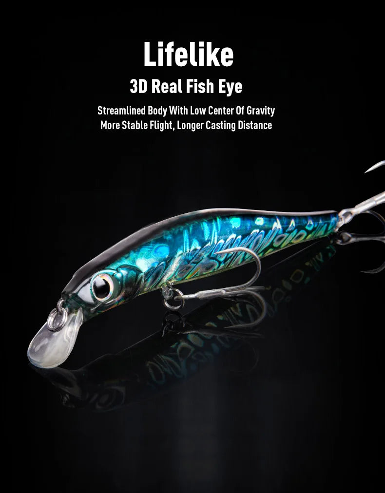 Artist FR Silence Sinking Minnow – High-Quality Hard Baits for Sea Bass & More