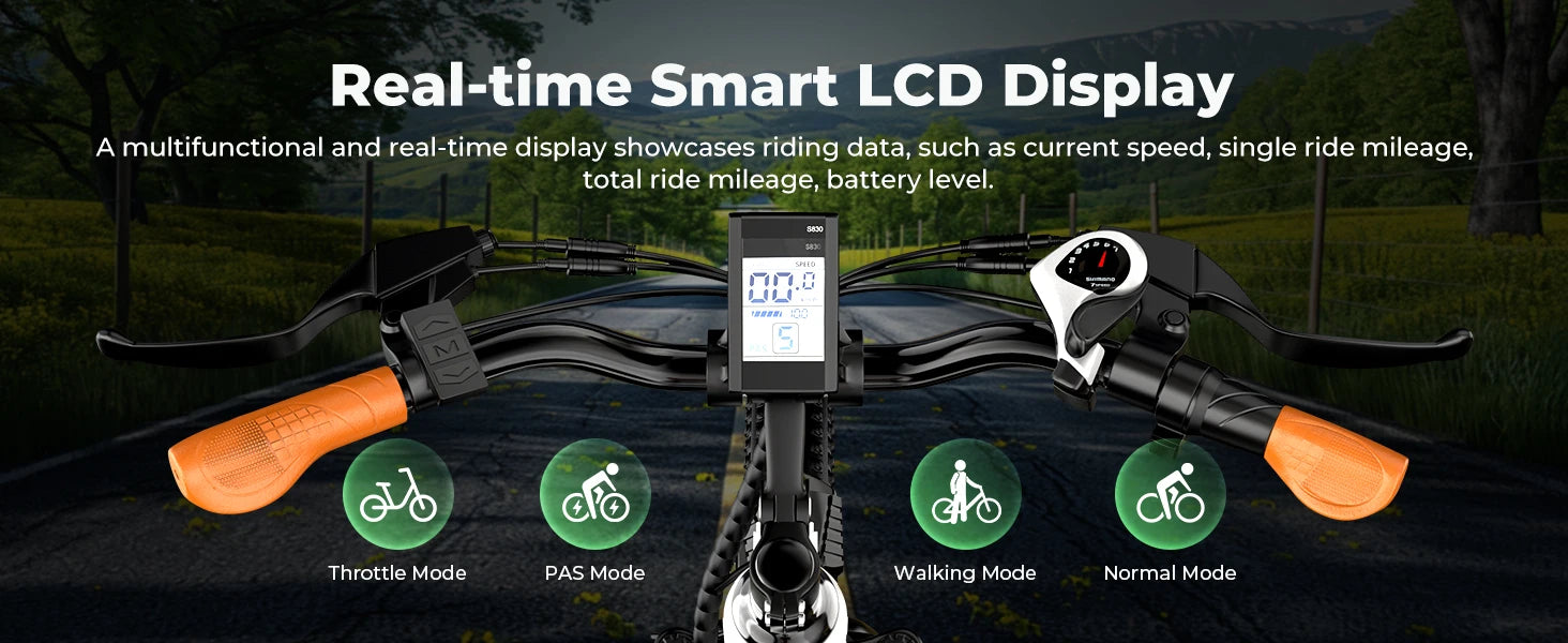 CYBERVELO 1000W Peak Electric Bike – Long Range & High Performance for Adults