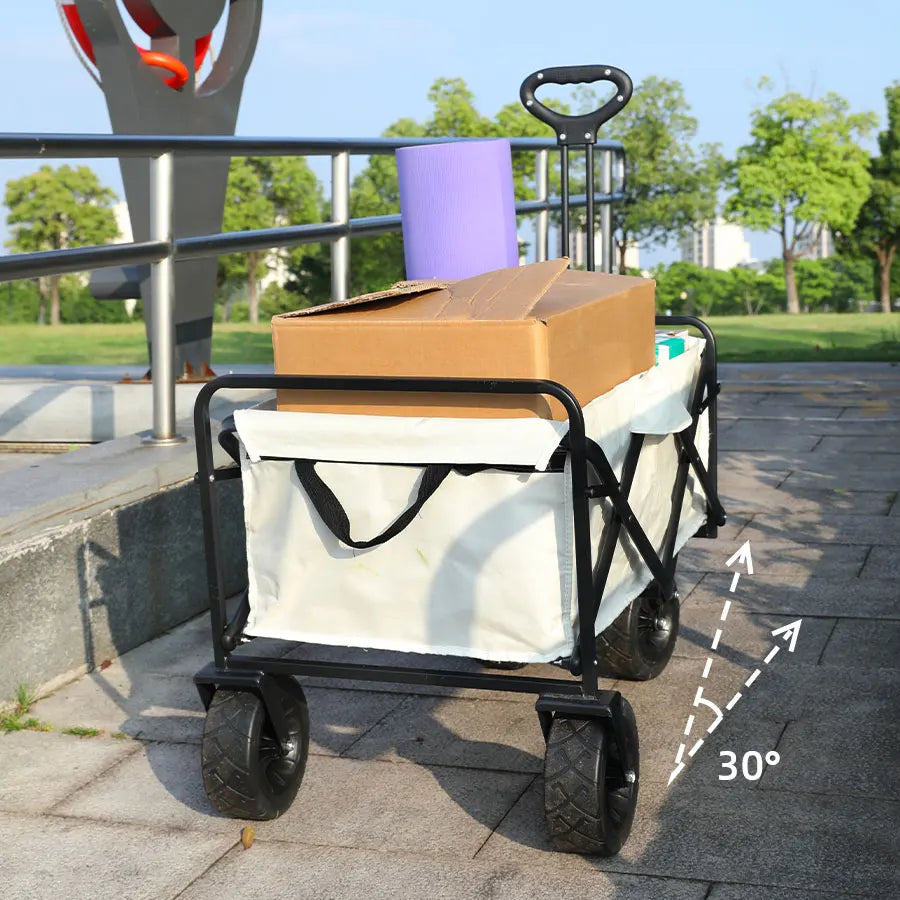 Heavy-Duty Folding Utility Wagon for Beach & Camping