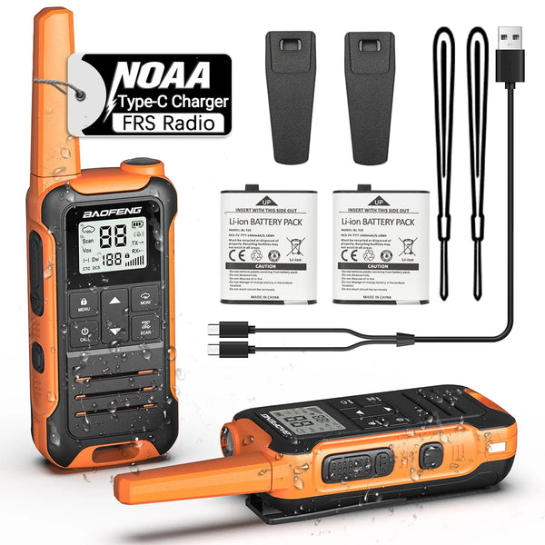 2pcs Baofeng F22 Mini Walkie Talkies