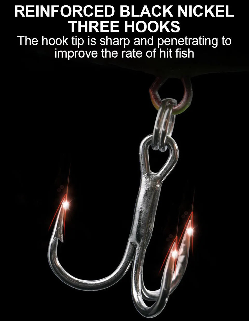 WALK FISH Spinner Bait Metal VIB Fishing Lure – Rotating Tail Vibration Sequins