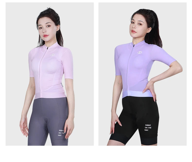 INBIKE Women’s Cycling Jersey – Summer Macaron Color Edition