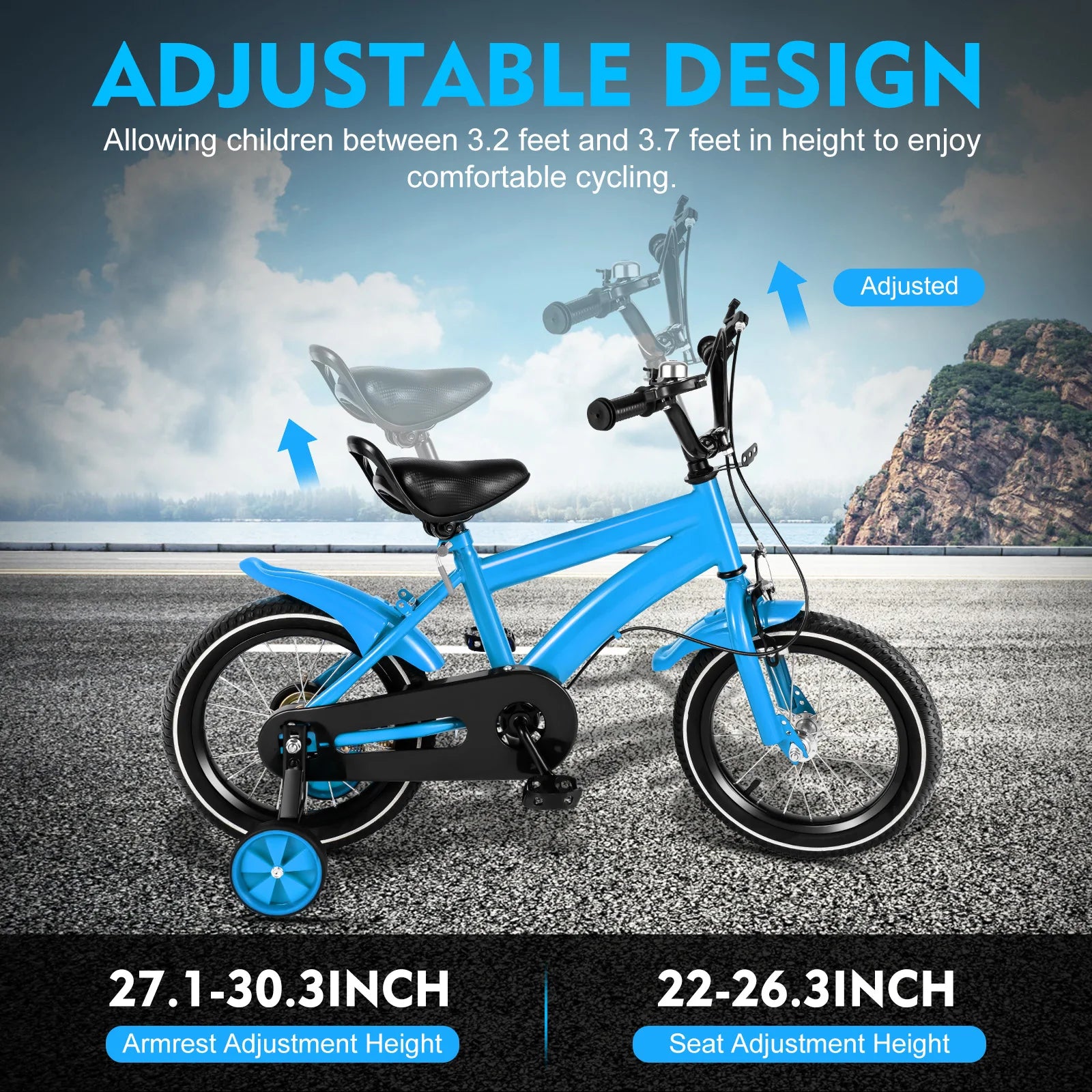 14-Inch Kids’ Bicycle – Safe, Adjustable & Fun for Growing Riders
