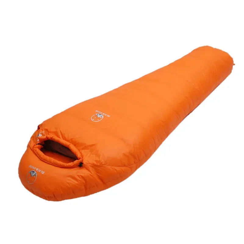 BLACKSNOW Very Warm White Goose Down Mummy Sleeping Bag – Winter-Ready Thermal Comfort