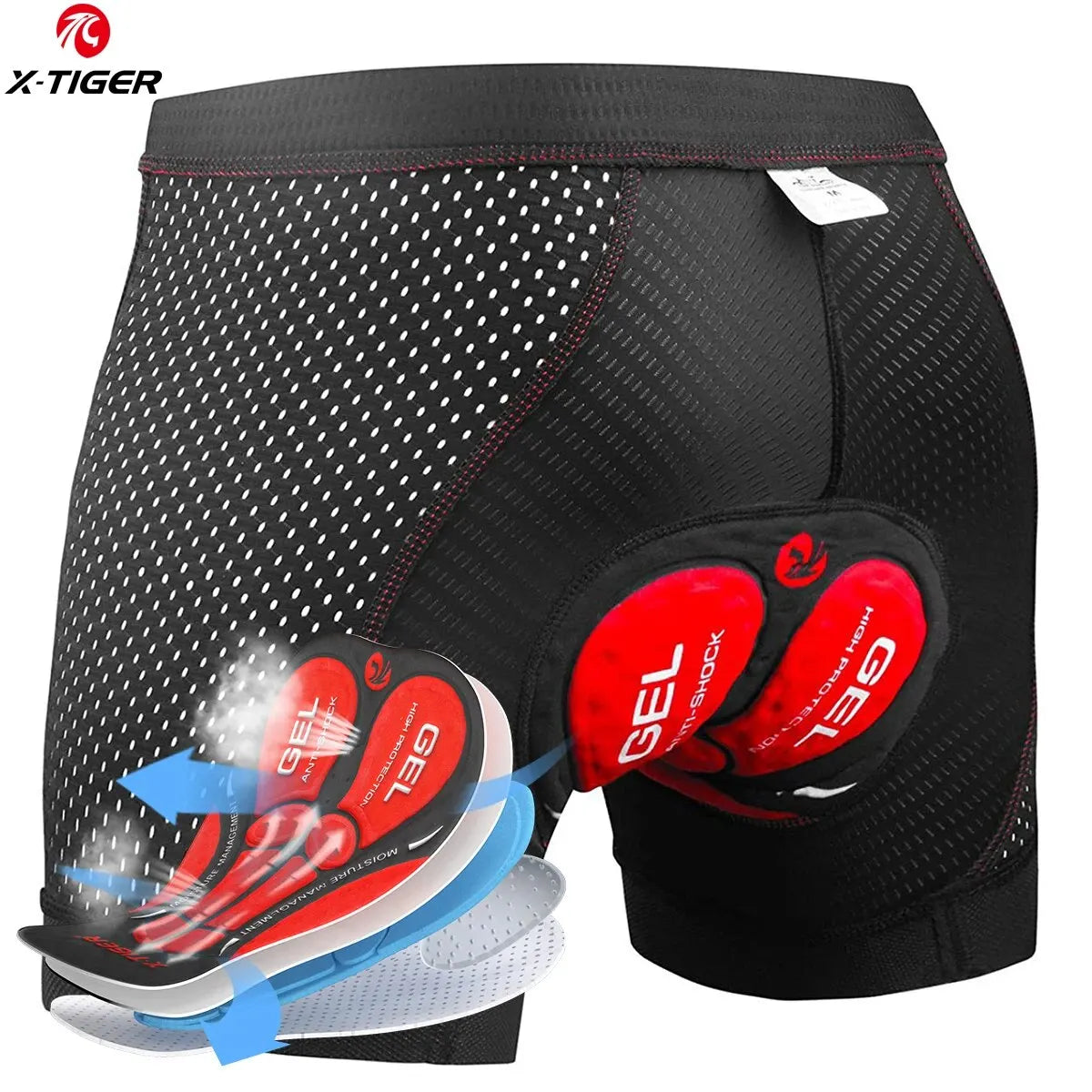 X-TIGER 5D Padded Cycling Underwear Shorts