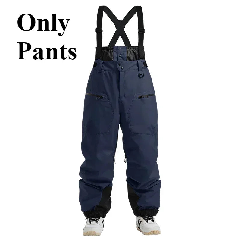 Waterproof Ski & Snow Overalls with Suspenders