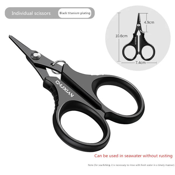 Titanium-Coated Fishing Scissors & Pliers