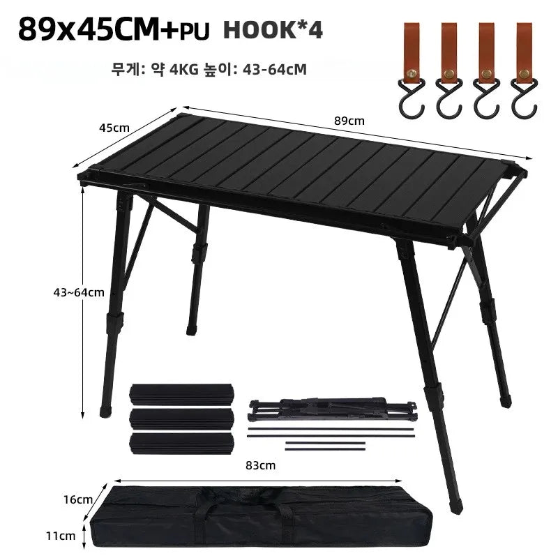 MOUNTAINHIKER Folding Wood Camping Table