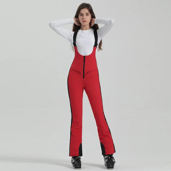 Insulated Waterproof Ski & Snowboard Overalls with Suspenders for Winter
