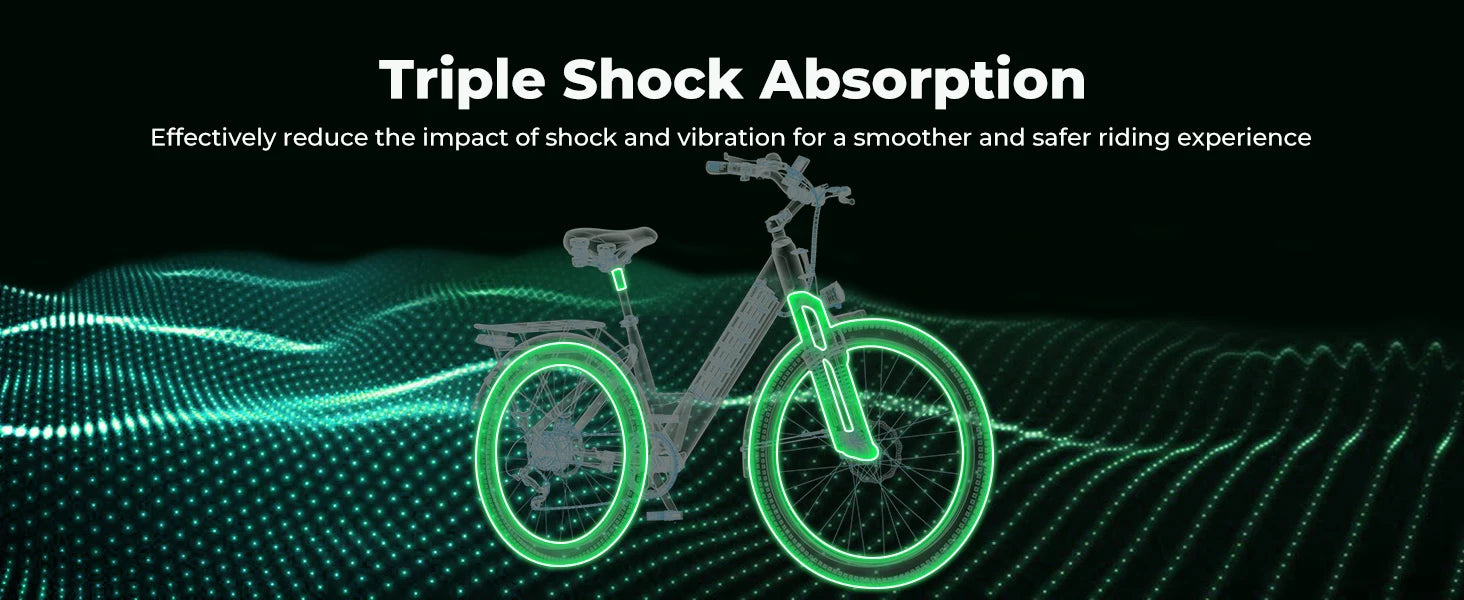 CYBERVELO 1000W Peak Electric Bike – Long Range & High Performance for Adults