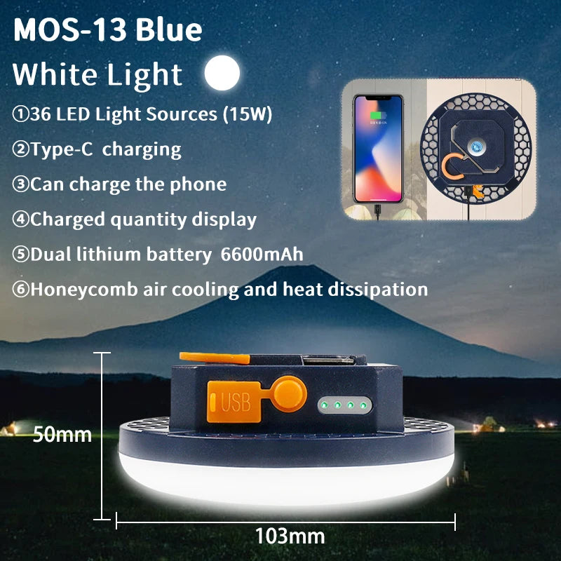 MOSLIGHTING 9900mAh Rechargeable LED Camping Lantern