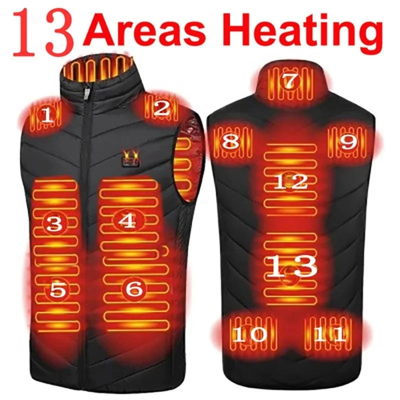 USB Heating Jacket for Men & Women (9/13/17 Zone)