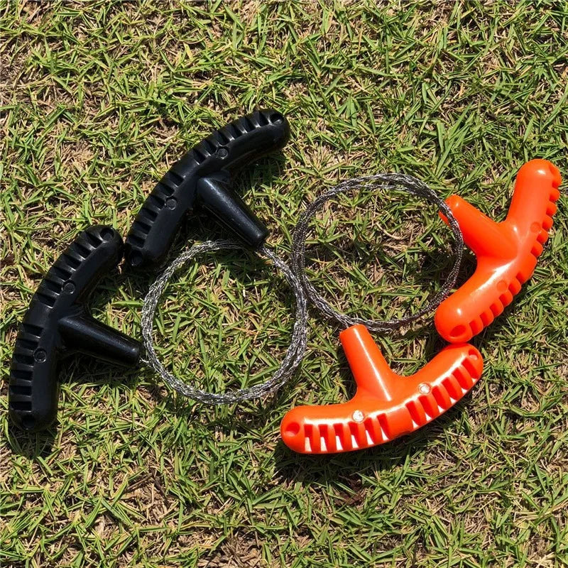 Portable Stainless-Steel Survival Wire Saw for Camping